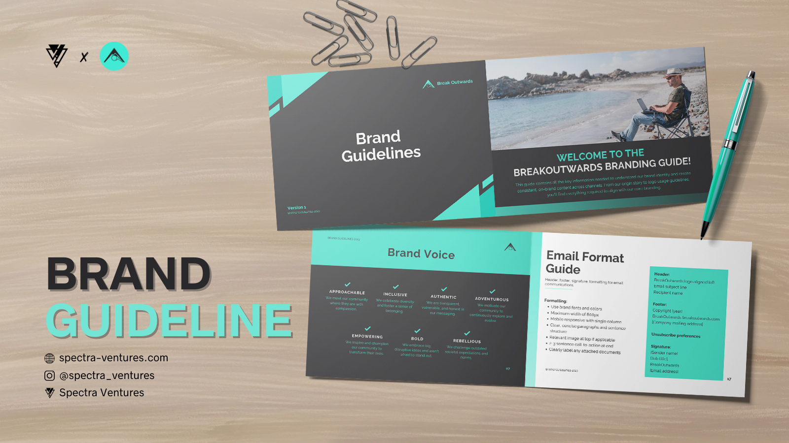 Crafting a Cohesive Branding kit Identity for Breakoutwards Retreats
