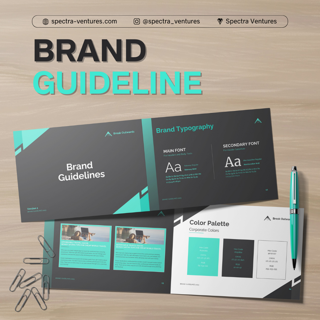 Crafting a Cohesive Branding kit Identity for Breakoutwards Retreats