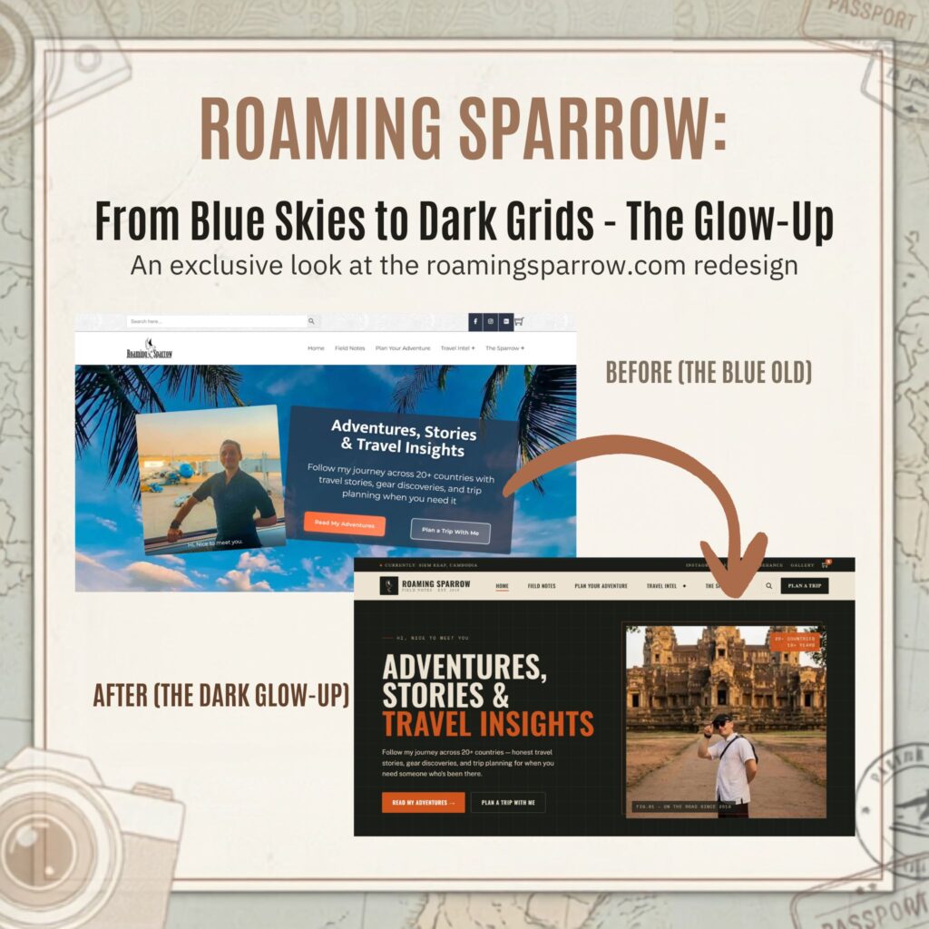 Travel Blog Redesign Case Study: From Postcard to Field Notebook